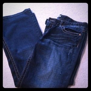 BKE Star Flare Stretch Dark wash Denim Jeans